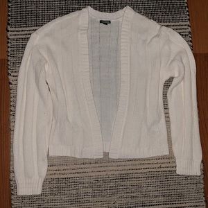 White cardigan